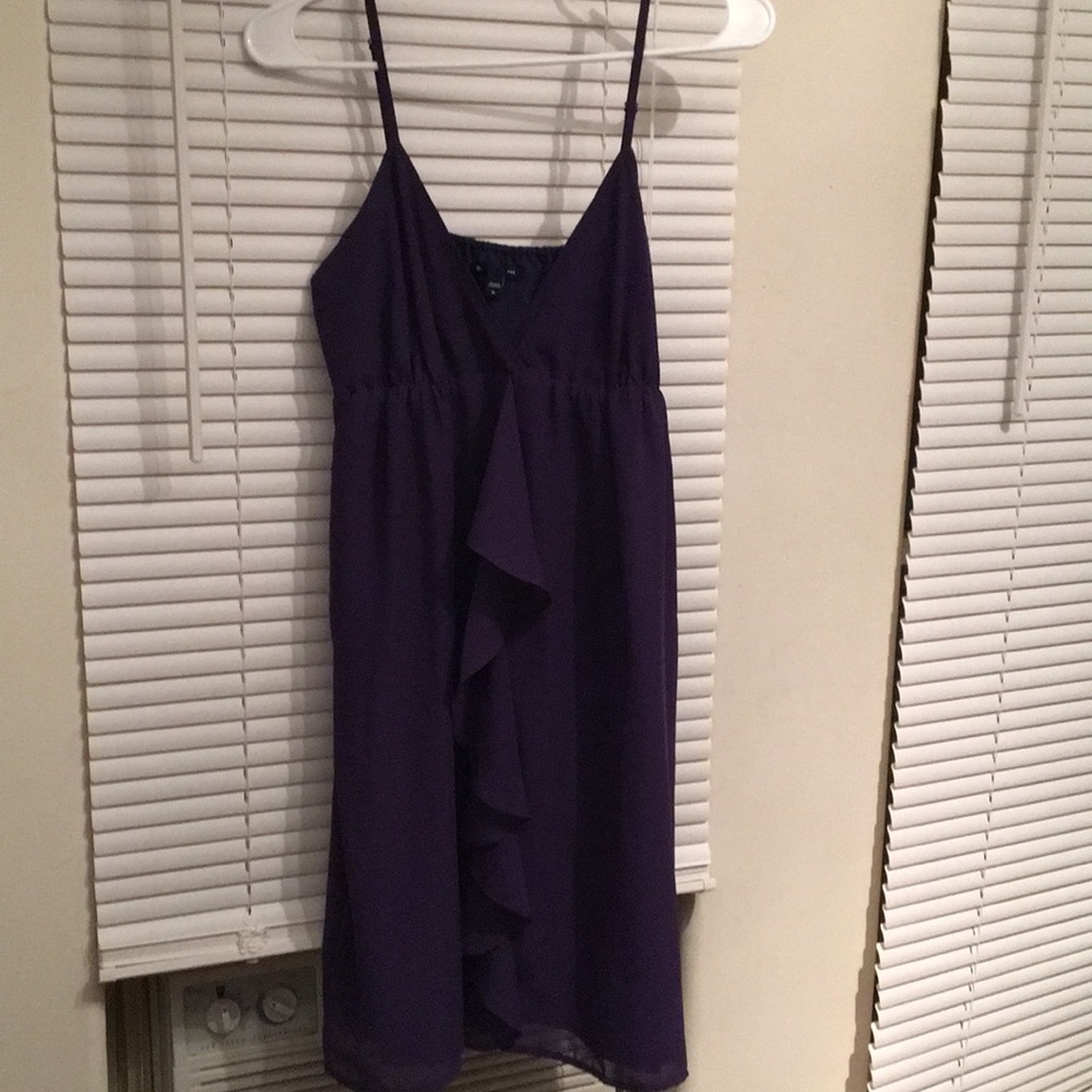 Plum spaghetti strap dress